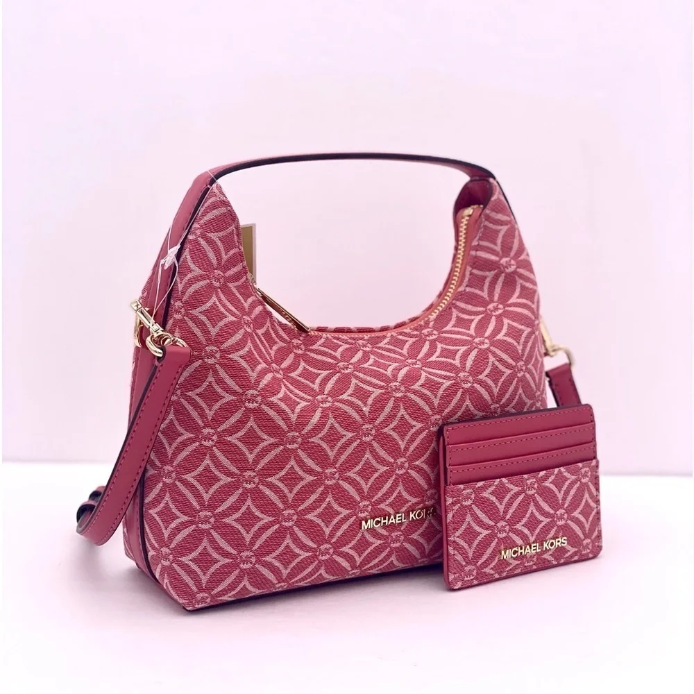 Michael Kors Ember Small Messenger Shoulder Crossbody Bag and Card Holder Set